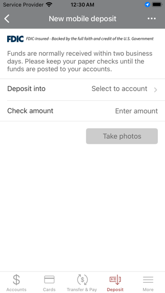 Bank of the West screenshot 2