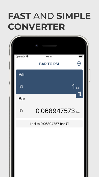 Bar to Psi Converter screenshot 2