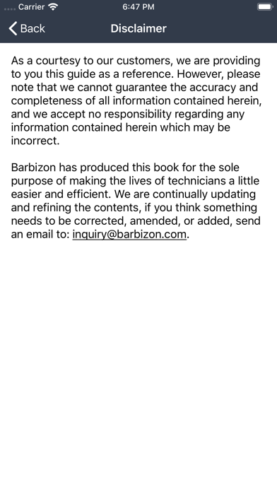 Barbizon Handbook screenshot 1