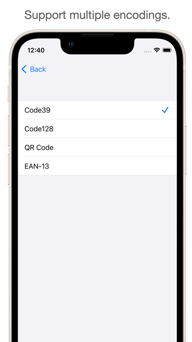 Barcode Holder screenshot 3