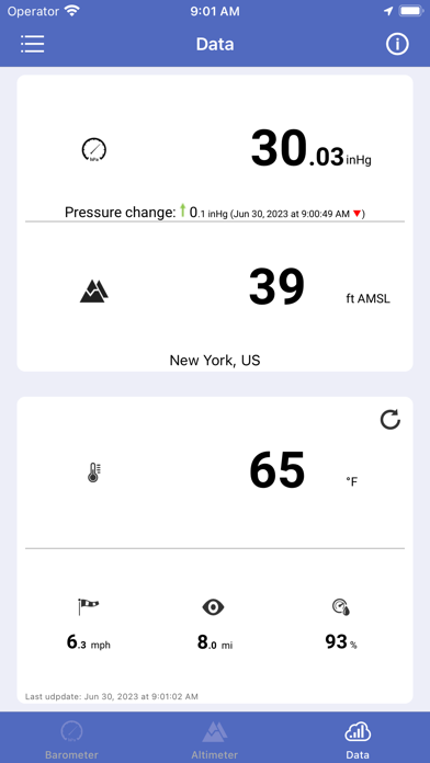 Barometer & Altimeter & Thermo screenshot 3