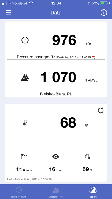 Barometer & Altimeter & Thermo screenshot 4