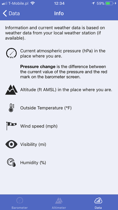 Barometer & Altimeter & Thermo screenshot 1
