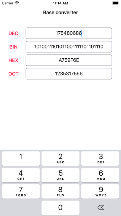 Base Converter Simple screenshot 2