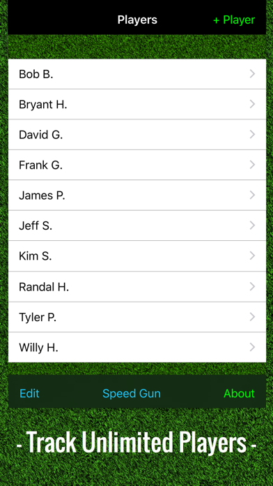 Baseball Stats Tracker Touch screenshot 3