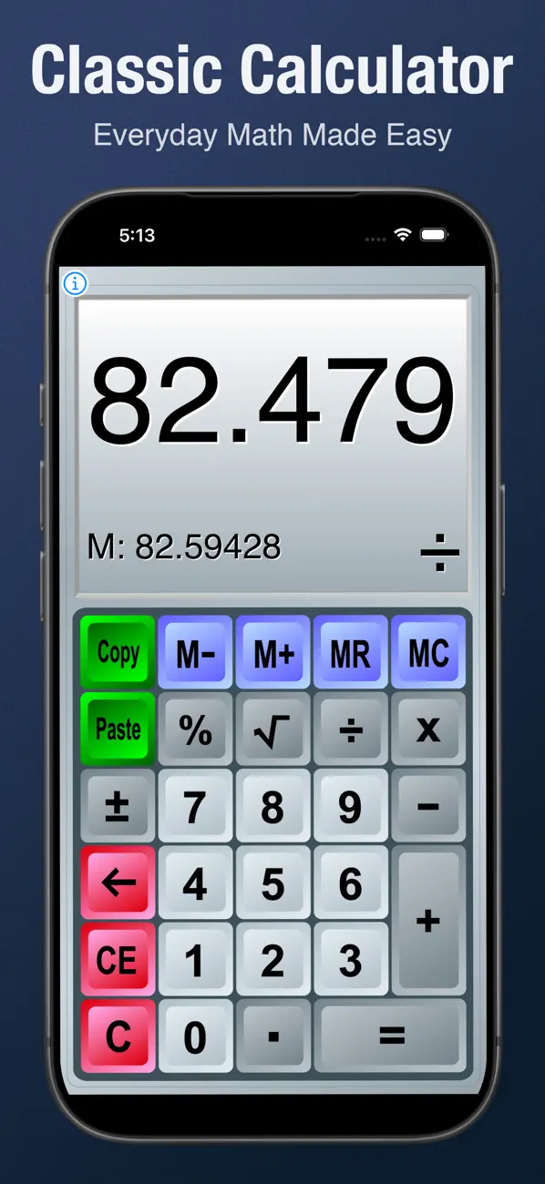 Basic Calculator: Classic Calc screenshot 4