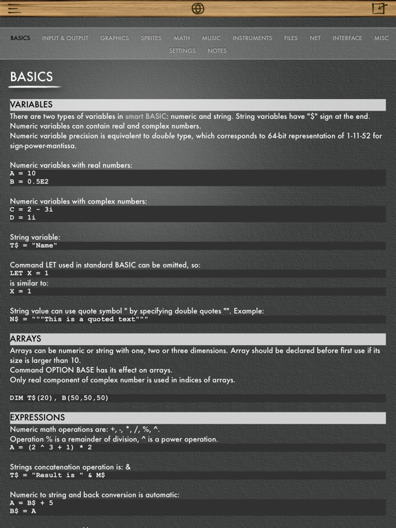 BASIC: programming language screenshot 1