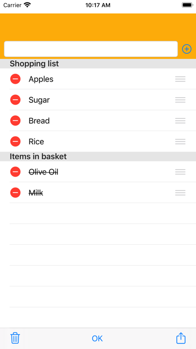 Basic Shopping List screenshot 2