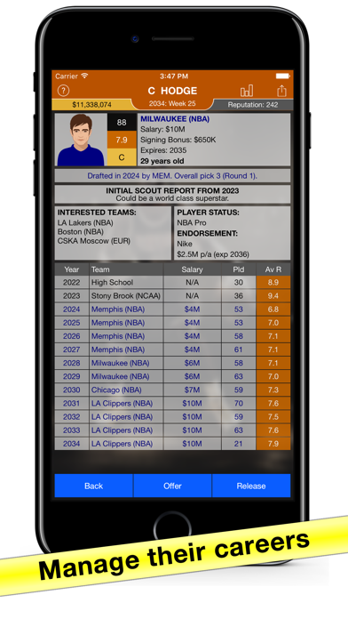 Basketball Agent: Manager Sim screenshot 4