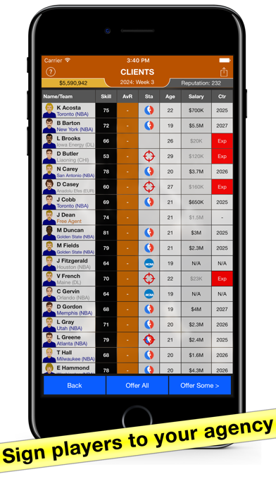 Basketball Agent: Manager Sim screenshot 5