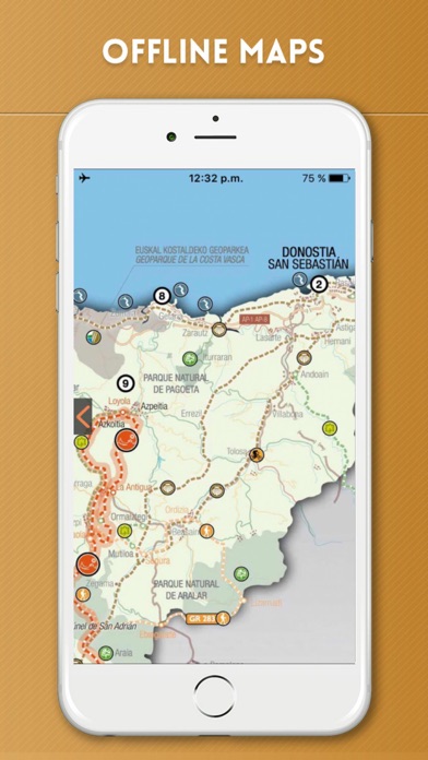 Basque Country Travel Guide and Offline Map screenshot 1