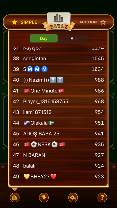 Batak Online trick taking game screenshot 1