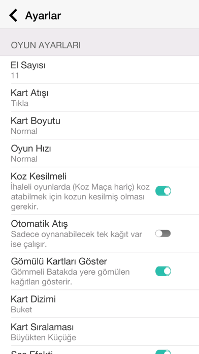 Batak - Tekli, Eşli, Koz Maça screenshot 1