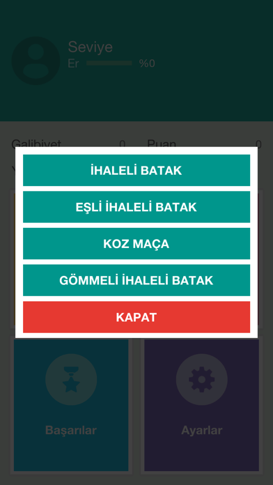 Batak - Tekli, Eşli, Koz Maça screenshot 3