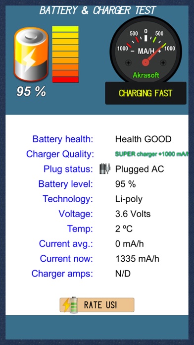 Battery and charger test screenshot 4