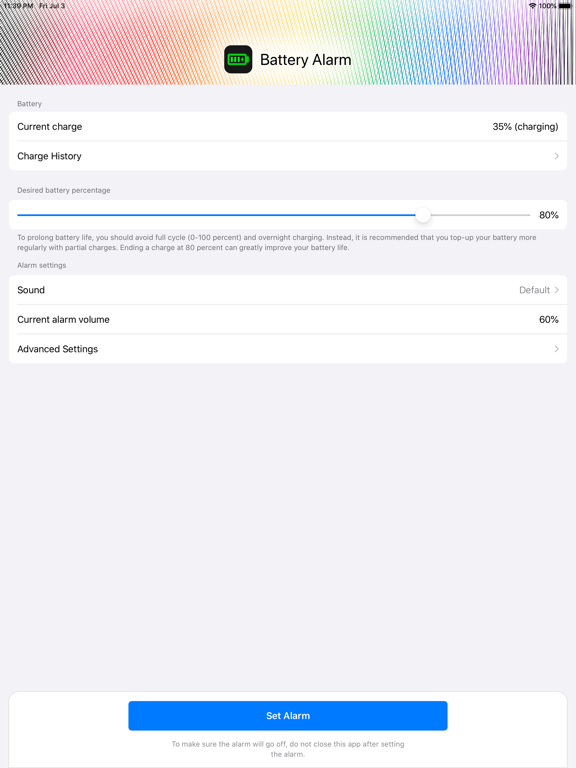 Battery Charge Alarm screenshot 10