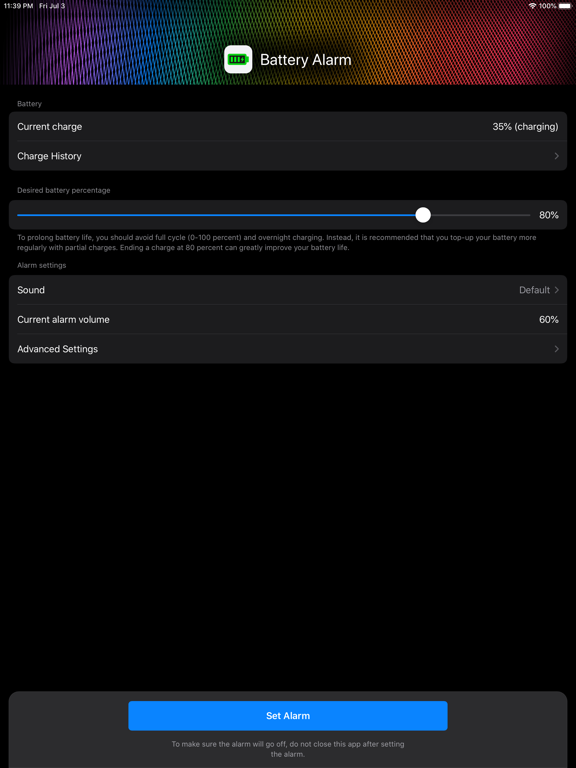 Battery Charge Alarm screenshot 9