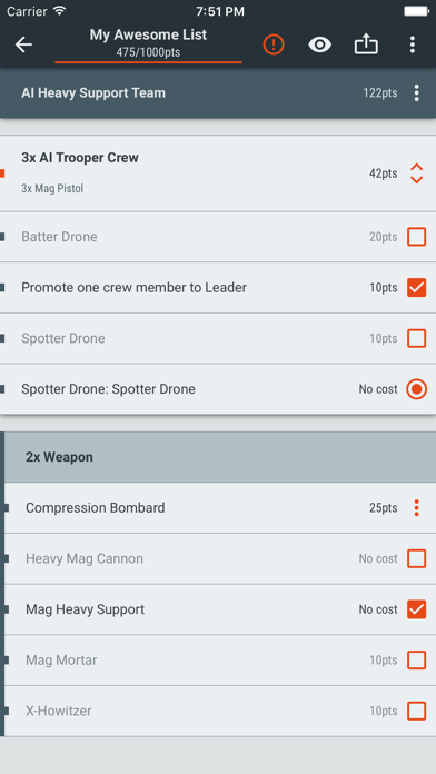 BattleScribe screenshot 2