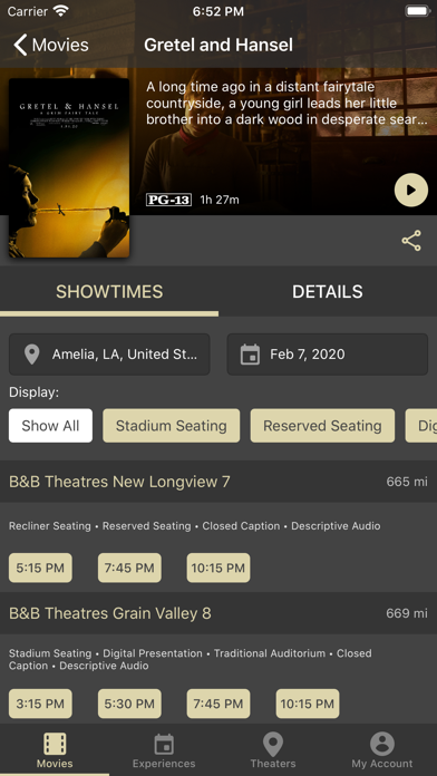 B&B Theatres screenshot 4