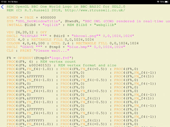 BBCBasic screenshot 9