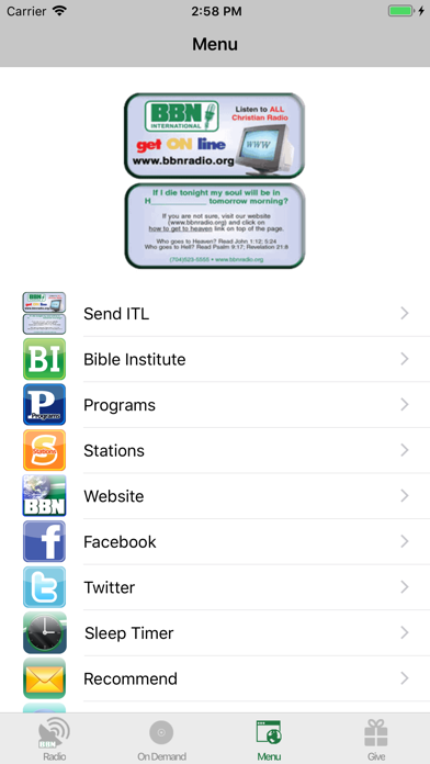 BBN - Christian Radio screenshot 2