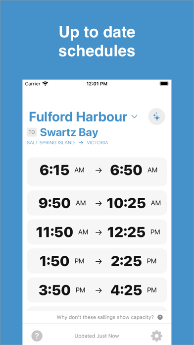 BC Ferry Times screenshot 2