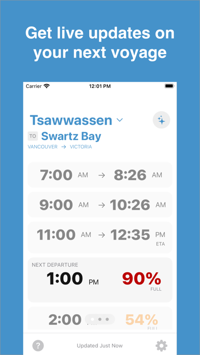 BC Ferry Times screenshot 3