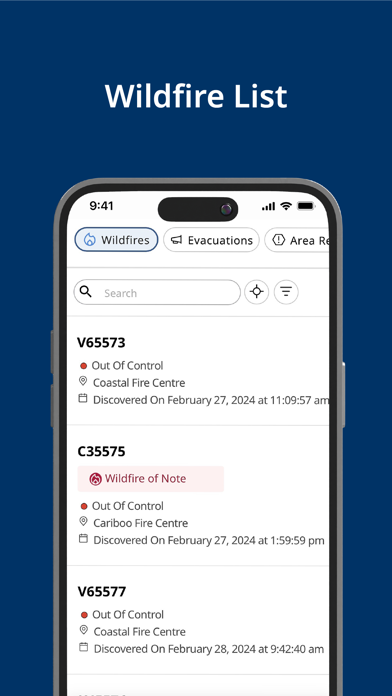 BC Wildfire Service screenshot 1