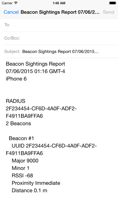 Beacon Scan screenshot 1