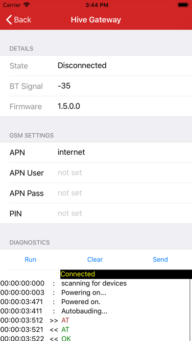 Bee hive monitoring diag screenshot 2
