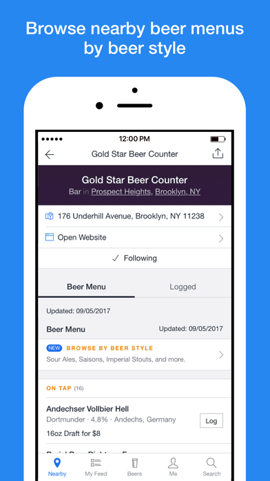BeerMenus - Find Great Beer screenshot 1