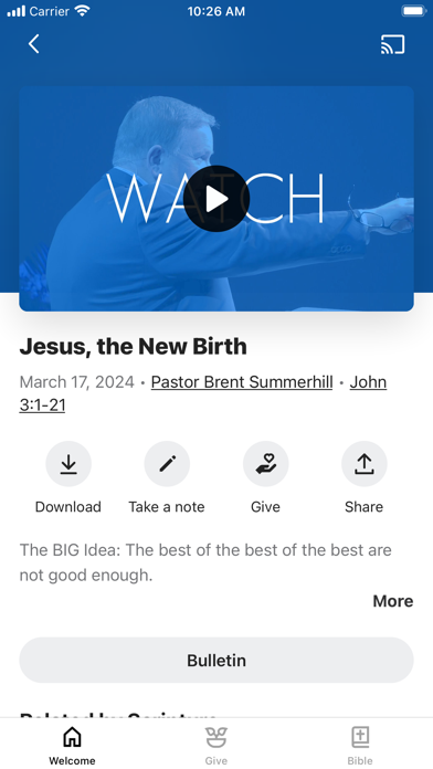 Bella Vista Baptist Church App screenshot 1
