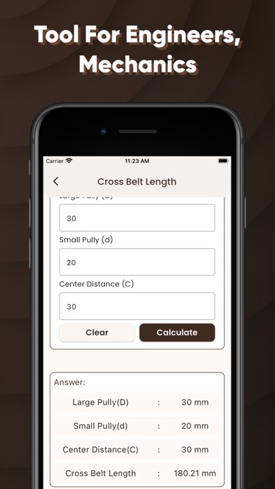 Belt Length Calculator 2PS screenshot 1