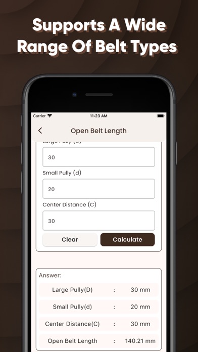 Belt Length Calculator 2PS screenshot 3