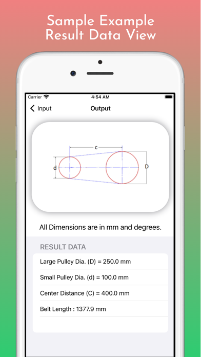 Belt Length Calculator Pro screenshot 2