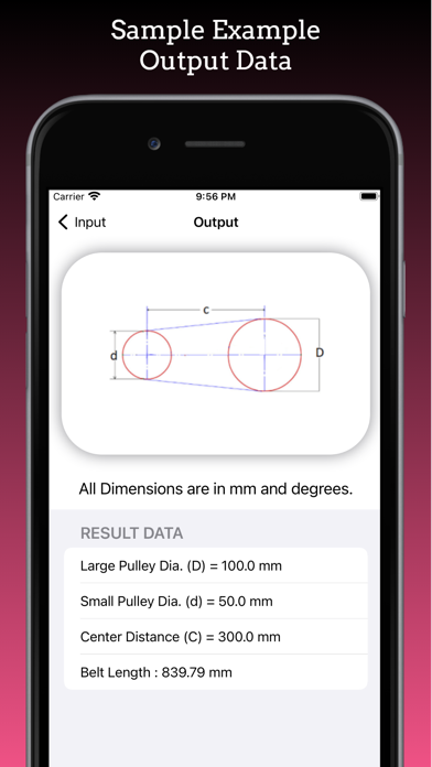 Belt Length Calculator screenshot 1