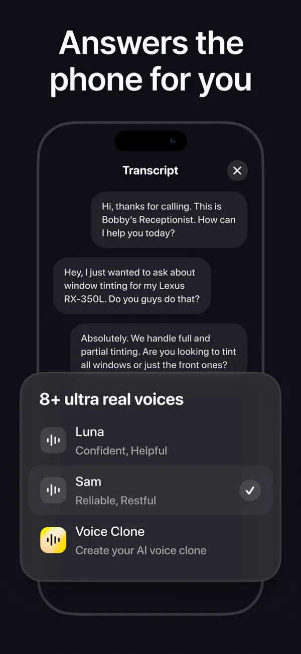 Beside (M1): AI Receptionist screenshot 5
