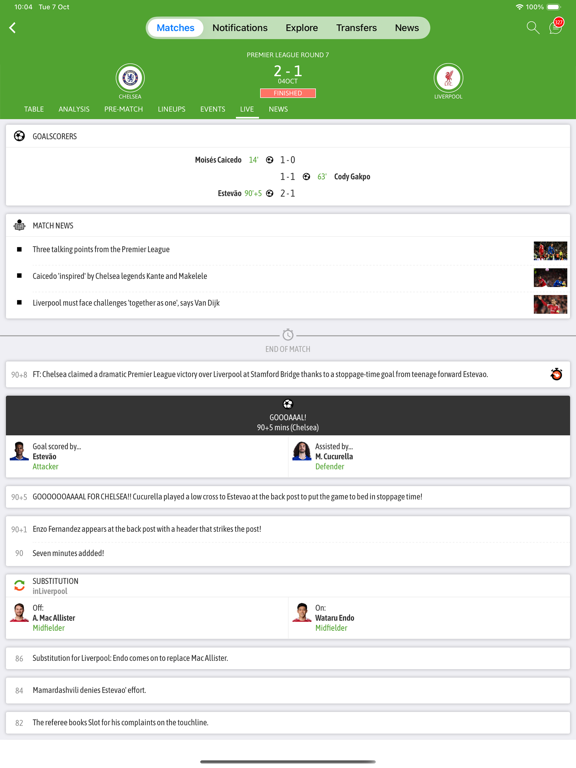 BeSoccer: Soccer Live Score screenshot 1