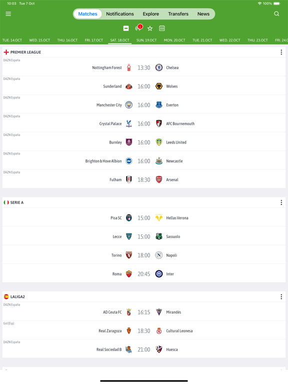 BeSoccer: Soccer Live Score screenshot 7
