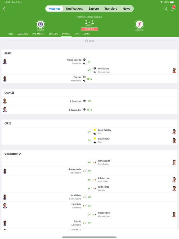 BeSoccer: Soccer Live Score screenshot 5