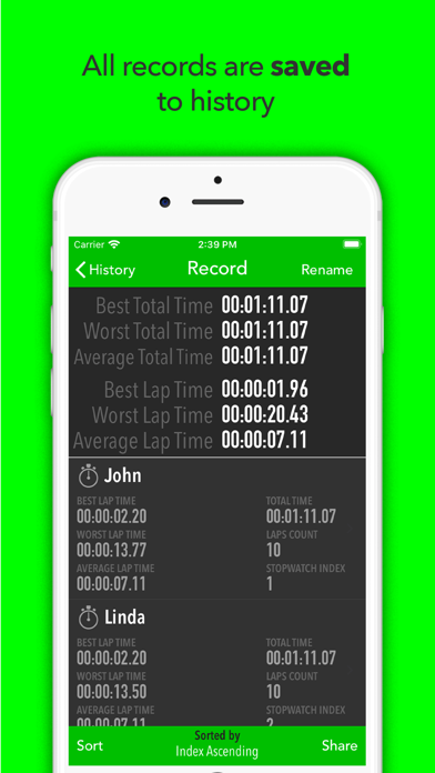 Best Multi Stopwatch Lite screenshot 2