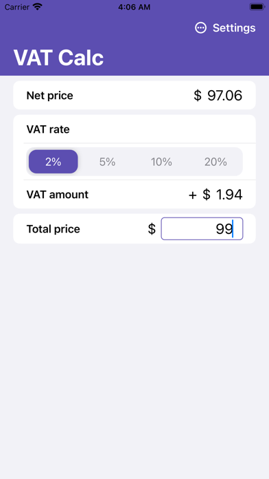 Best VAT Calculator screenshot 3