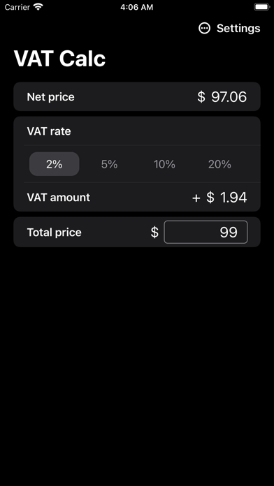 Best VAT Calculator screenshot 2