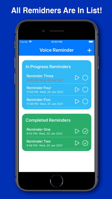 Best Voice Reminder & Alarm screenshot 1