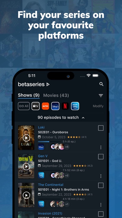BetaSeries - TV Shows & Movies screenshot 2