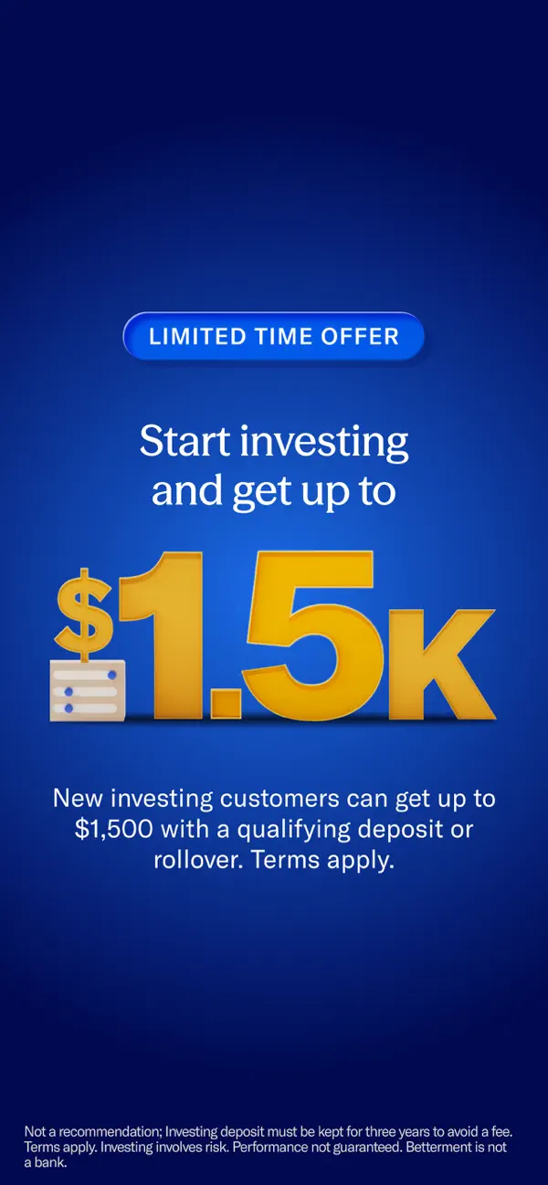 Betterment Invest & Save Money screenshot 3
