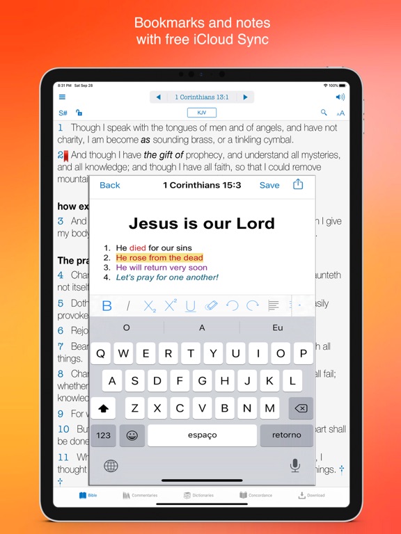 Bible KJV Strong's Concordance screenshot 1