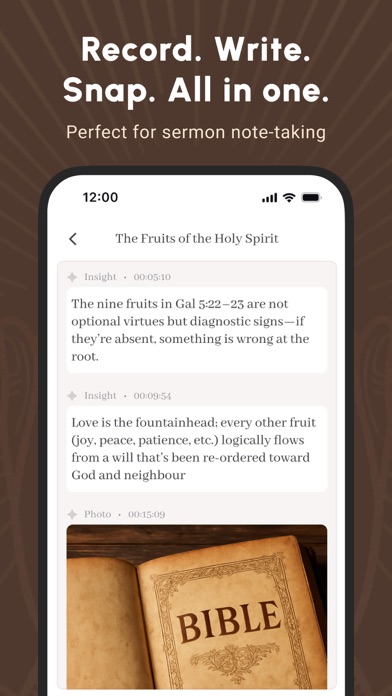 Bible Note Taker & Recorder screenshot 6