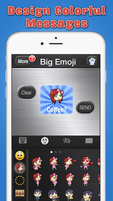 Big Emoji Keyboard - Stickers for Messages, Texting & Facebook screenshot 3