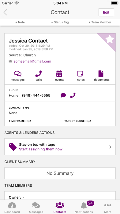 Big Purple Dot - CRM screenshot 1